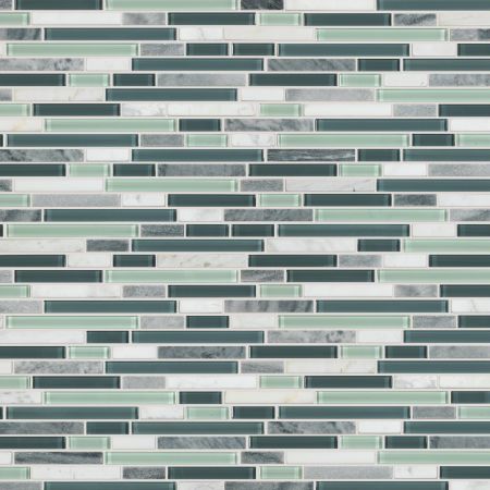 Shaw Floors Ceramic Solutions Awesome Mix Random Linear Mosa Waterfall