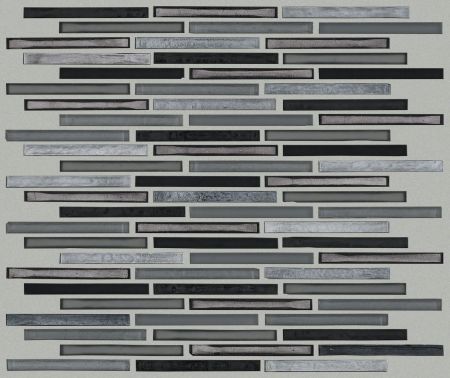 Shaw Floors Ceramic Solutions Molten Linear Glass Obsidian