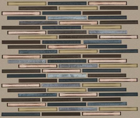 Shaw Floors Ceramic Solutions Molten Linear Glass Bronze