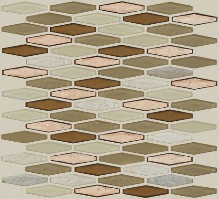 Shaw Floors Ceramic Solutions Molten Stretch Hexagon Glass Penny