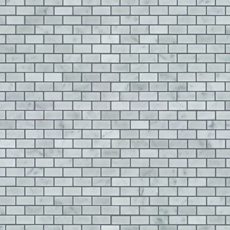 Shaw Floors Ceramic Solutions Chateau Mini Brick Mosaic Bianco Carrara