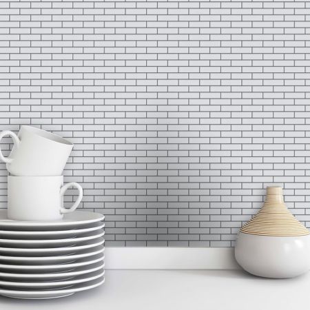 Emser Savvy White Gloss 2 in.