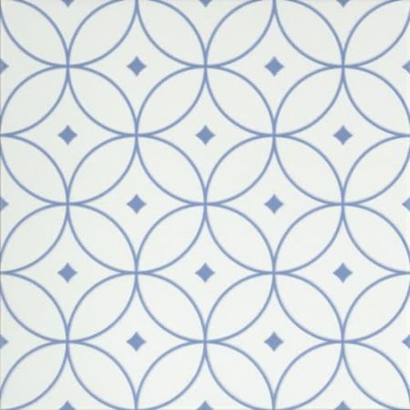 Emser Geometry Atom Blue 10" X 10"