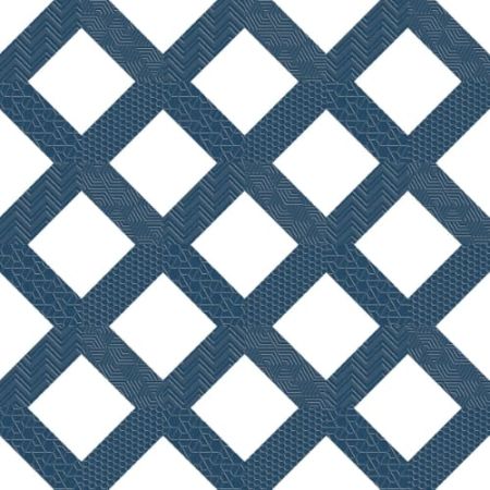 Emser Geometry Frame Navy 10" X 10"