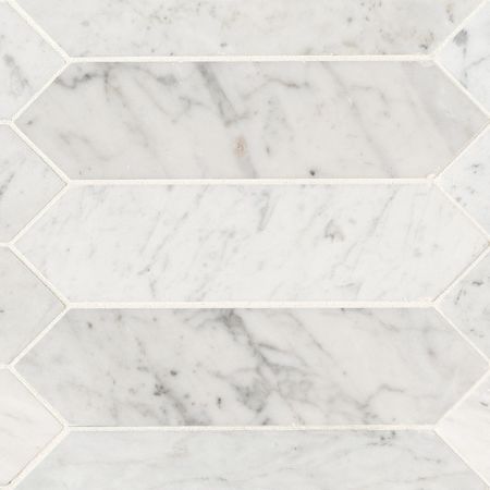 MSI Carrara White Picket Tile Honed