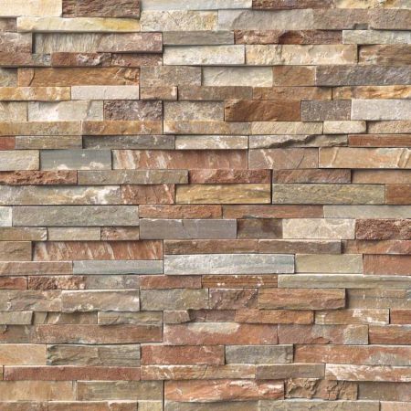 MSI Rockmount Stacked Stone Panels Tile Golden White