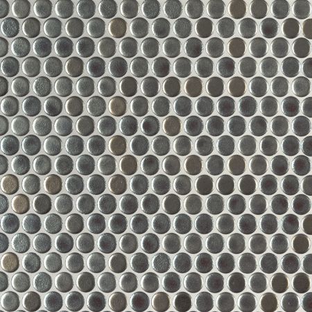 MSI Glass Tile Glass Mosaic Tile Metallico Penny Round