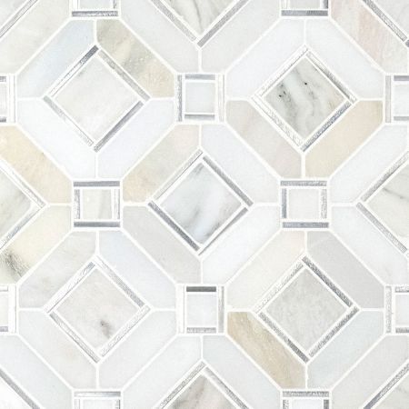 MSI Luxor Pattern Tile Milano Silver