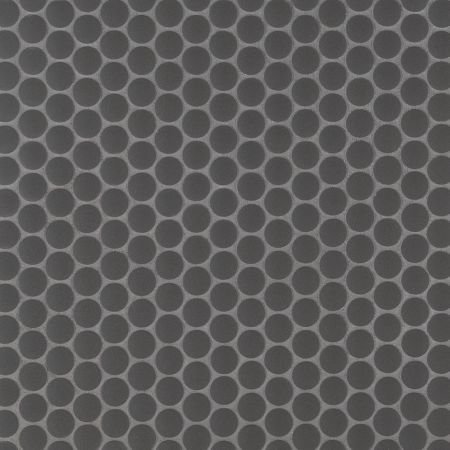 MSI Domino Matte Tile Penny Round Nero