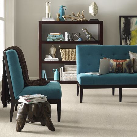 Shaw Floors Foundations Take The Floor Texture Blue Neutral Ground