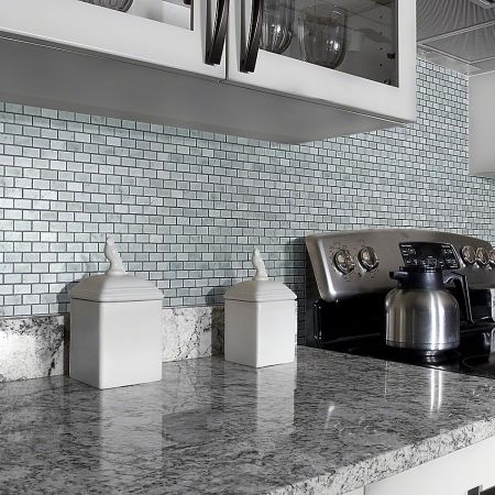 Shaw Floors Ceramic Solutions Chateau Mini Brick Mosaic Bianco Carrara