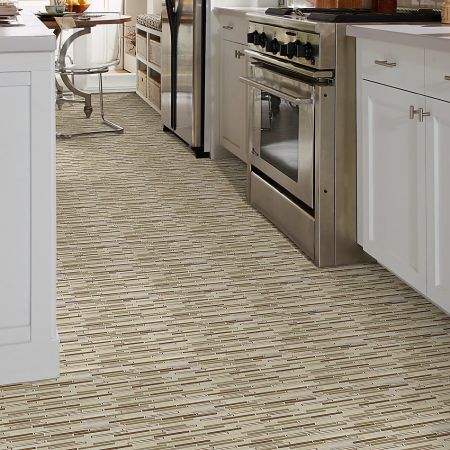 Shaw Floors Ceramic Solutions Molten Linear Glass Penny