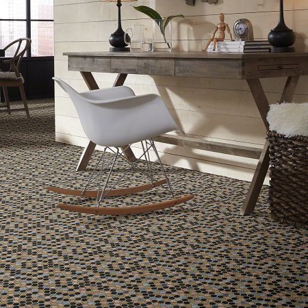 Shaw Floors Ceramic Solutions Molten Hexagon Glass Bronze