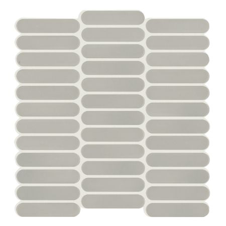 Shaw Floors Ceramic Solutions Inverse Aspect 4" Rounded Mos Modern Grey