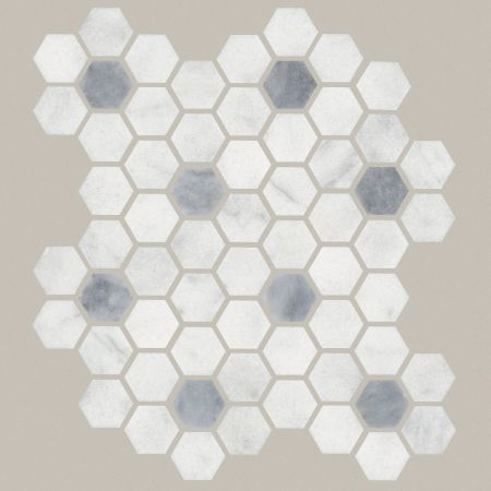 Shaw Floors Ceramic Solutions Noble Pursuit 1.4 Hex Crystal Grey