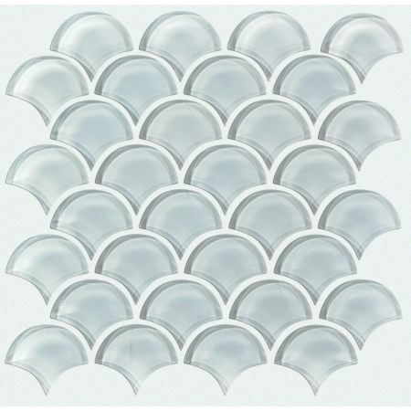 Shaw Floors Ceramic Solutions Cardinal Fan Glass Mosaic Cloud