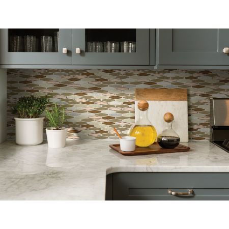 Shaw Floors Ceramic Solutions Molten Stretch Hexagon Glass Penny