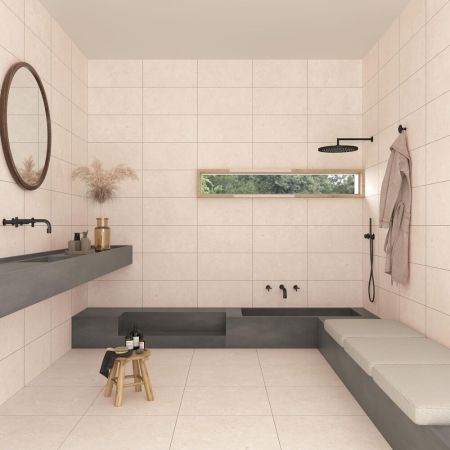 Emser Letrav Beige 12 in. x 24 in. Porcelain Tile