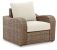 Sandy Bloom – Beige – Lounge Chair W/Cushion  P507-820