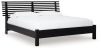 Danziar – Black – King Slat Panel Bed With Low Footboard B1013B6