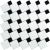 Emser Spin Porcelain Matte White/Black W95SPINWHBK1111MO