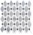 Diamond Glazzio  Mugworth (big diamond)+Thassos white(stripes)+Basalt(small diamond) DS57