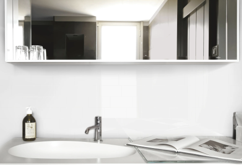 Emser Catch Ice Glossy 3X6 White Ceramic