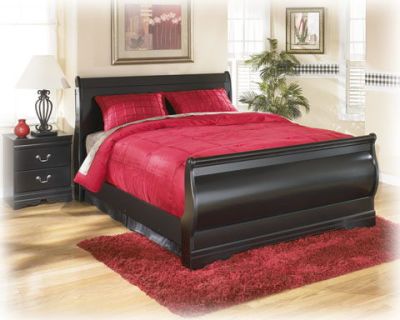 Huey – Black – Queen Sleigh Footboard B128-74
