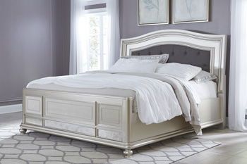 Coralayne – Silver – Queen Panel Footboard B650-54