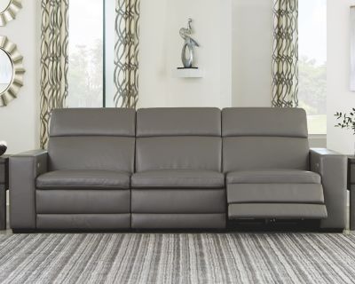 Texline – Gray – Power Reclining Sofa U59603/22/46/21/23