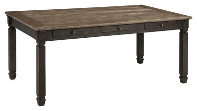 Tyler – Black / Gray – Rectangular Dining Room Table D736-25
