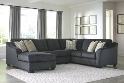 Eltmann – Slate – Left Arm Facing Corner Chaise With Sofa 3 Pc Sectional 41303/16/34/49