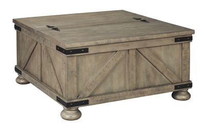 Aldwin – Gray – Cocktail Table With Storage – Square T457-20