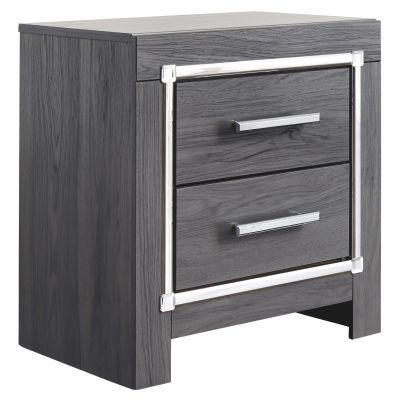 Lodanna – Gray – Two Drawer Night Stand B214-92