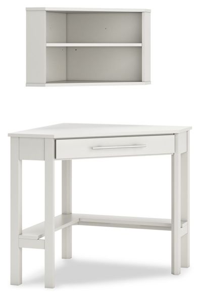 Grannen – White – Corner Desk, Bookcase H207/22/22H