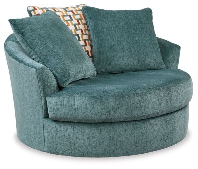 Laylabrook – Teal – Oversized Swivel Accent Chair 9220621