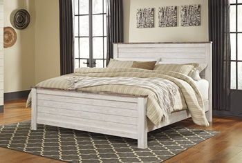 Willowton – Whitewash – King/Cal King Panel Footboard B267-56