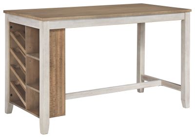 Skempton – White – Rectangular Counter Table With Storage D394-32