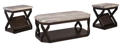 Radilyn – Grayish Brown – Occasional Table Set (Set of 3) T568-13
