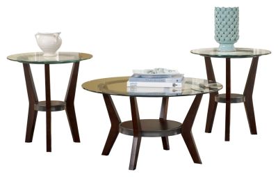 Fantell – Dark Brown – Occasional Table Set (Set of 3) T210-13