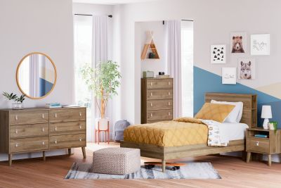 Aprilyn - Light Brown - 6 Pc. - Dresser, Chest, Twin Bookcase Bed, 2 Nightstands EB1187/231/245/163/111/291(2) Furniture | Country Carpet & Furniture Aprilyn - Light Brown - 6 Pc. - Dresser, Chest, Twin Bookcase Bed, 2 Nightstands EB1187/231/245/163/111/291(2) Furniture | Country Carpet & Furniture