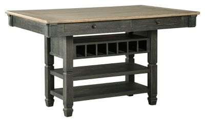 Tyler – Black / Gray – Rectangular Dining Room Counter Table D736-32
