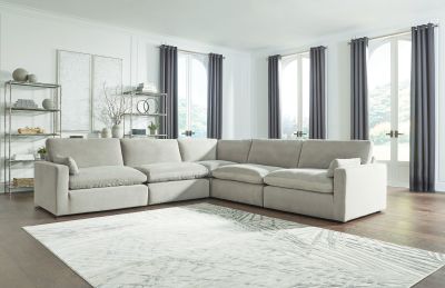Sophie – Gray – Corner Chairs 5 Pc Sectional 15705/64/46/77/46/65