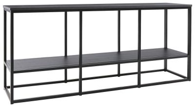 Yarlow – Black – Extra Large TV Stand – Open Shelves W215-10