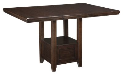 Haddigan – Dark Brown – Rectangular Dining Room Counter Extension Table D596-42