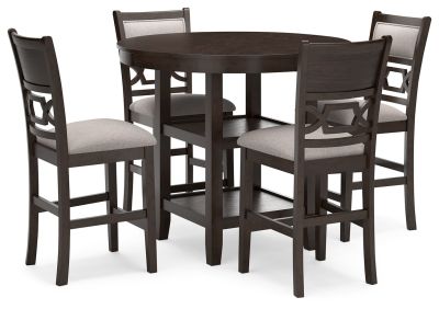 Langwest – Brown – Dining Room Counter Table Set (Set of 5) D422-223