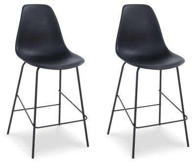 Forestead – Black – Barstool (Set of 2) D130-124
