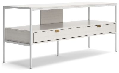 Deznee – White – Large TV Stand W162-68