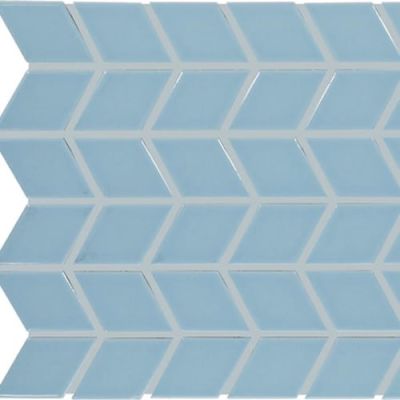 Daltile Color Wheel Retro Mosaic Waterfall Chevron 0169CHEV