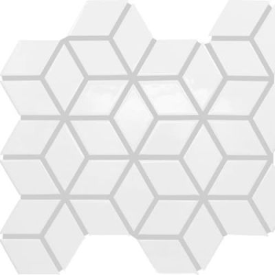 Daltile Color Wheel Retro Mosaic Arctic White 3d Cube 01903D
